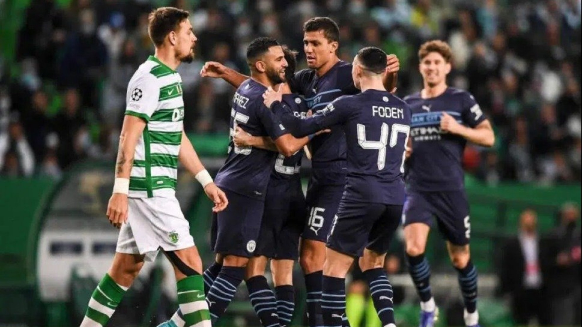 El City de Guardiola recibe al Sporting Lisboa con varios goles a su favor